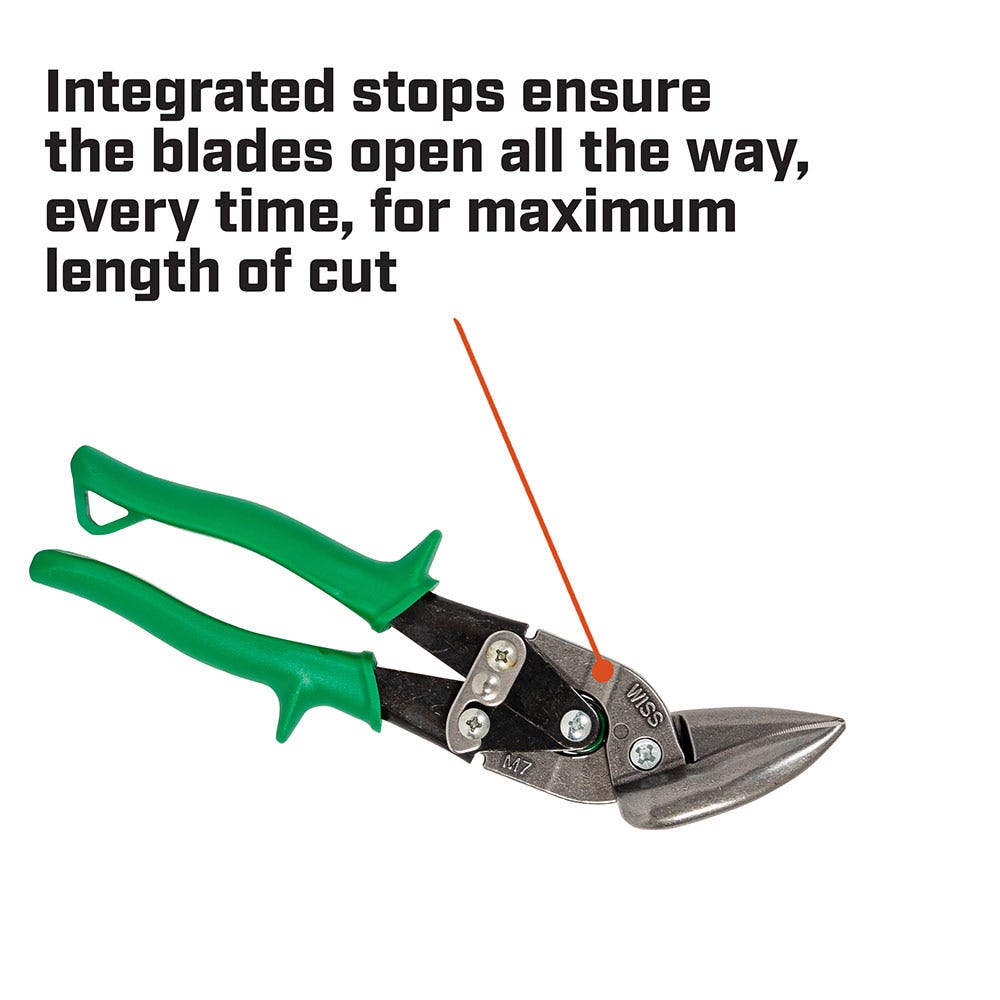 CRESCENT WISS 235mm 9-1 4 Metalmaster Offset Straight And Right Cut Aviation Snips M7R
