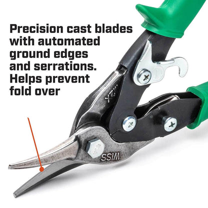 CRESCENT WISS 248mm Right Cut Tin Snips M2RAU