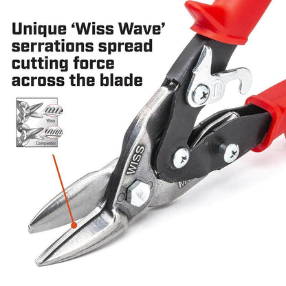 CRESCENT WISS 248mm Left Cut Tin Snips M1RAU