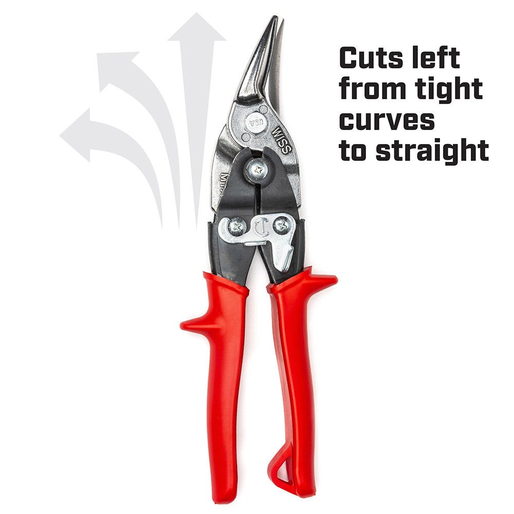 CRESCENT WISS 248mm Left Cut Tin Snips M1RAU
