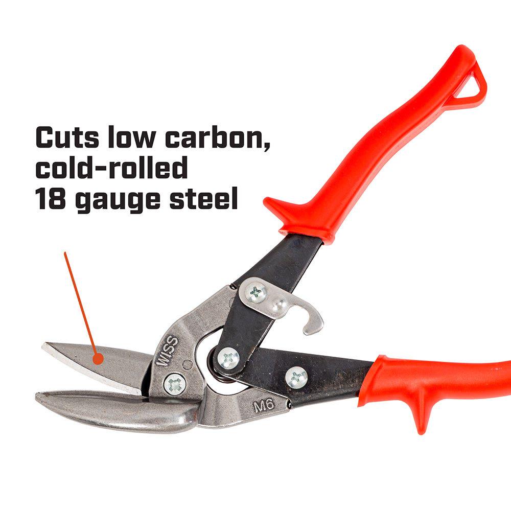 CRESCENT WISS Metalmaster 235mm 9-1 4 Offset Straight And Left Cut Aviation Snip MR6