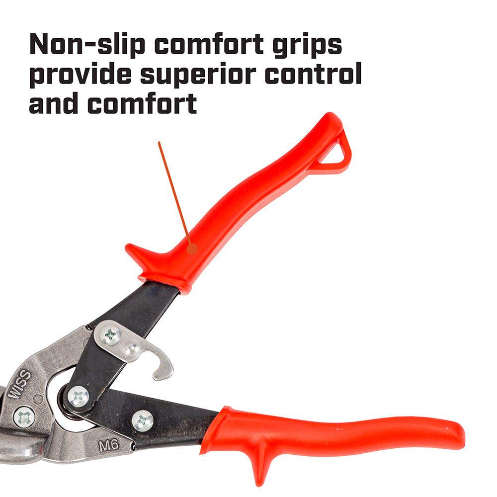 CRESCENT WISS Metalmaster 235mm 9-1 4 Offset Straight And Left Cut Aviation Snip MR6