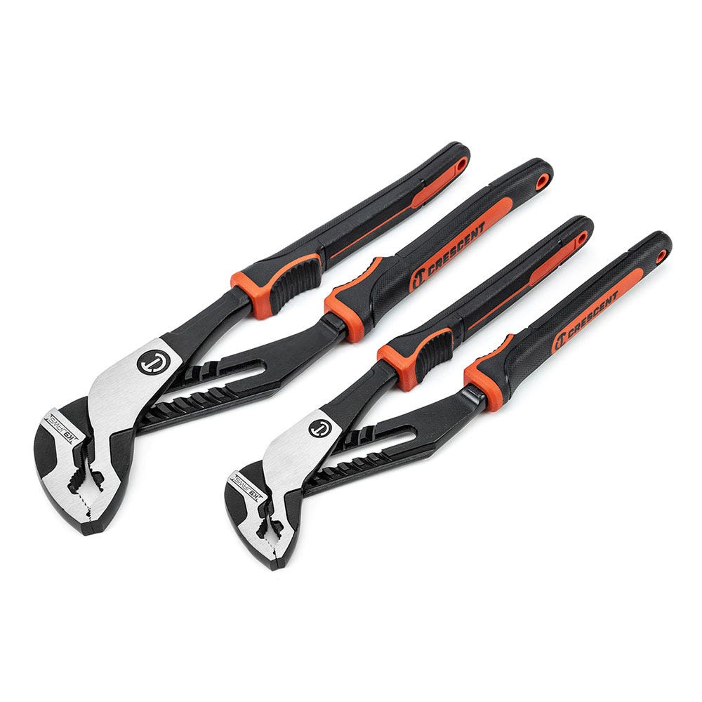 CRESCENT Z2 K9 250mm and 300mm V-Jaw Dual Material Tongue and Groove Plier Set RTZ2CGVSET2