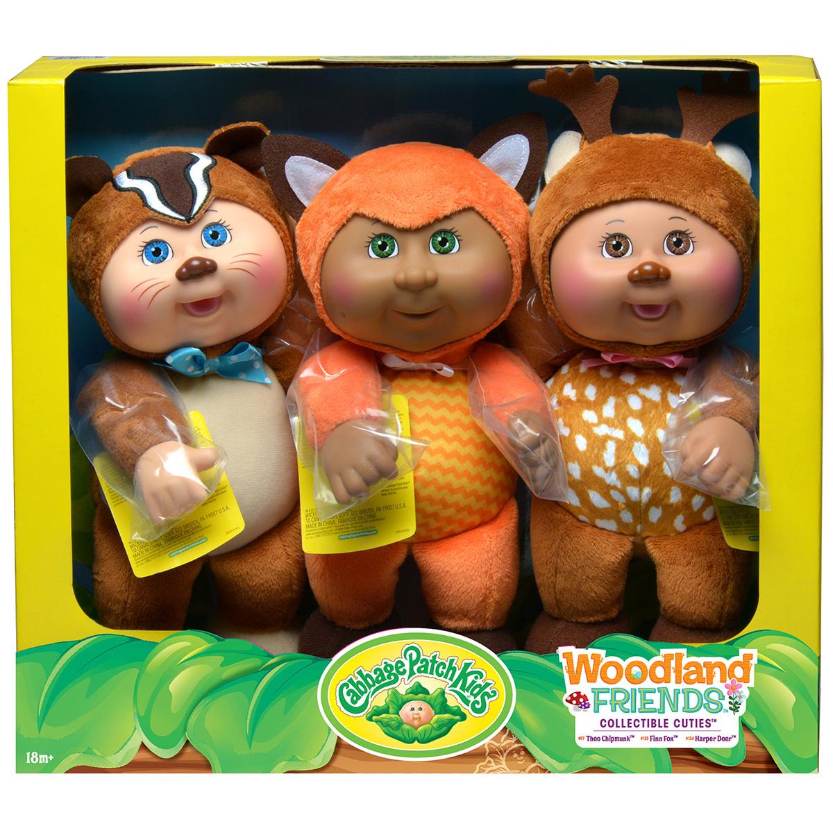 Cabbage Patch Kids Cuties 3 Pack Woodland