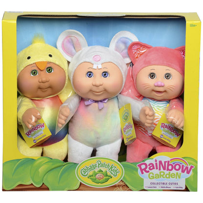 Cabbage Patch Kids Collectible Cuties 3 pack Rainbow