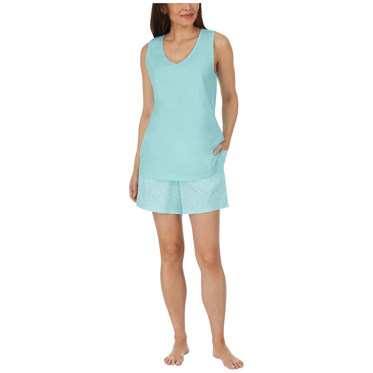 Carole Hochman Pyjama Set 4pc Aqua