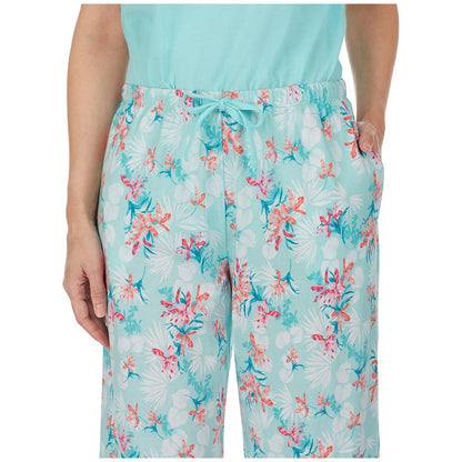 Carole Hochman Pyjama Set 4pc Aqua