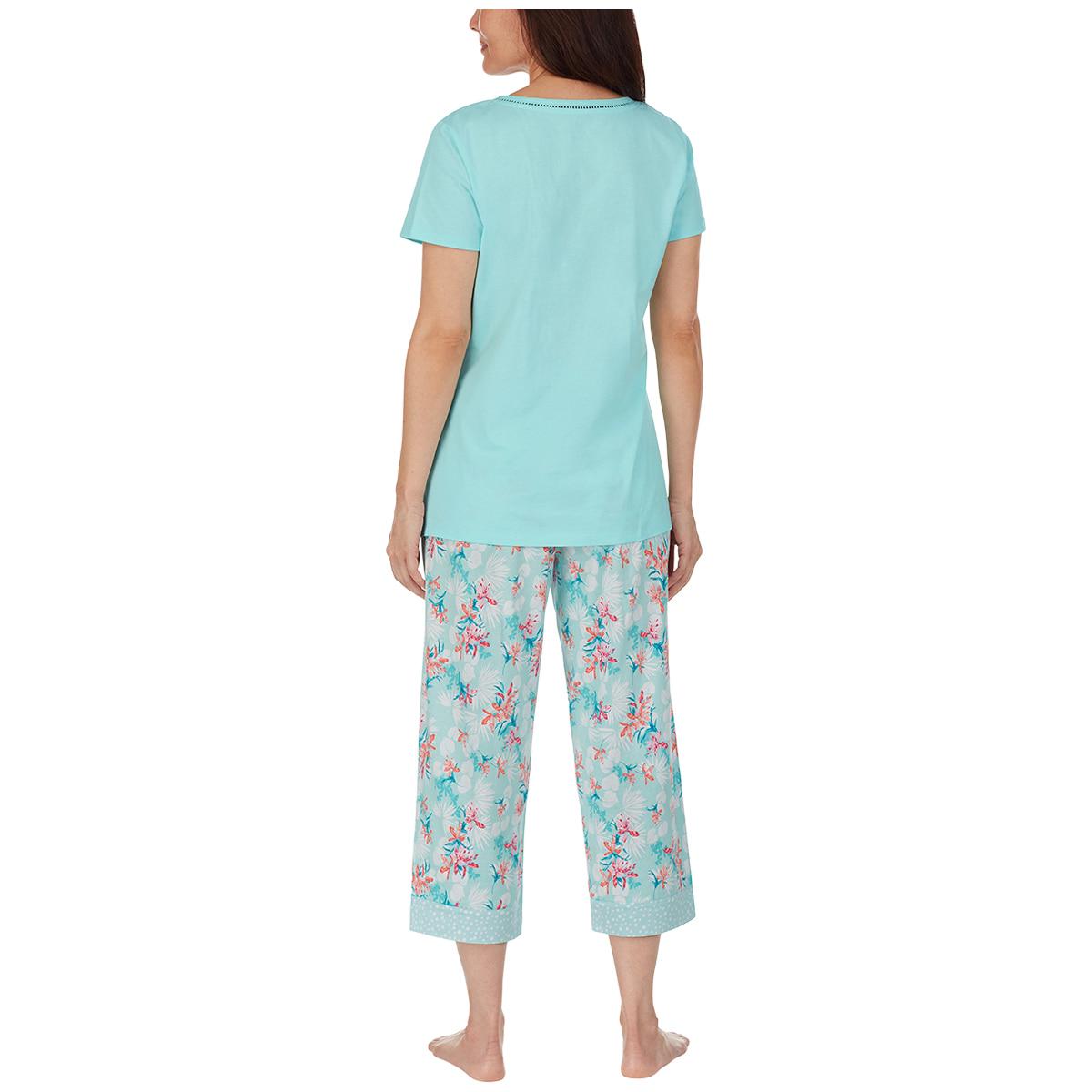 Carole Hochman Pyjama Set 4pc Aqua