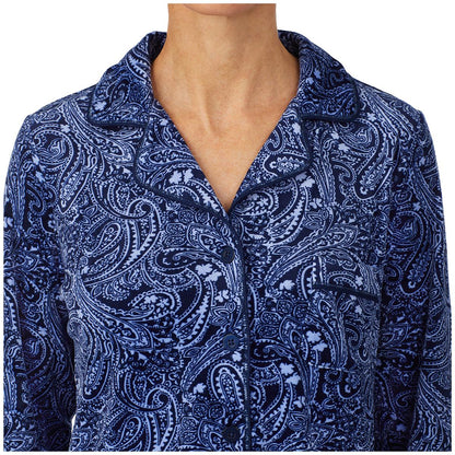 Carole Hochman Women's 2 Piece PJ Set - Blue Print