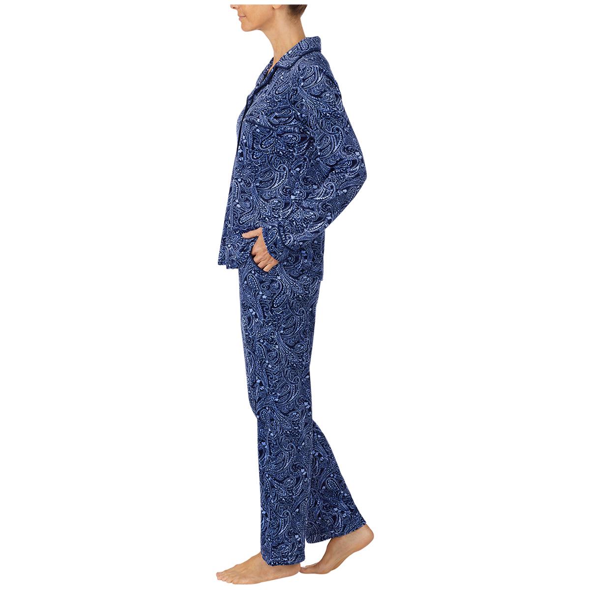 Carole Hochman Women's 2 Piece PJ Set - Blue Print