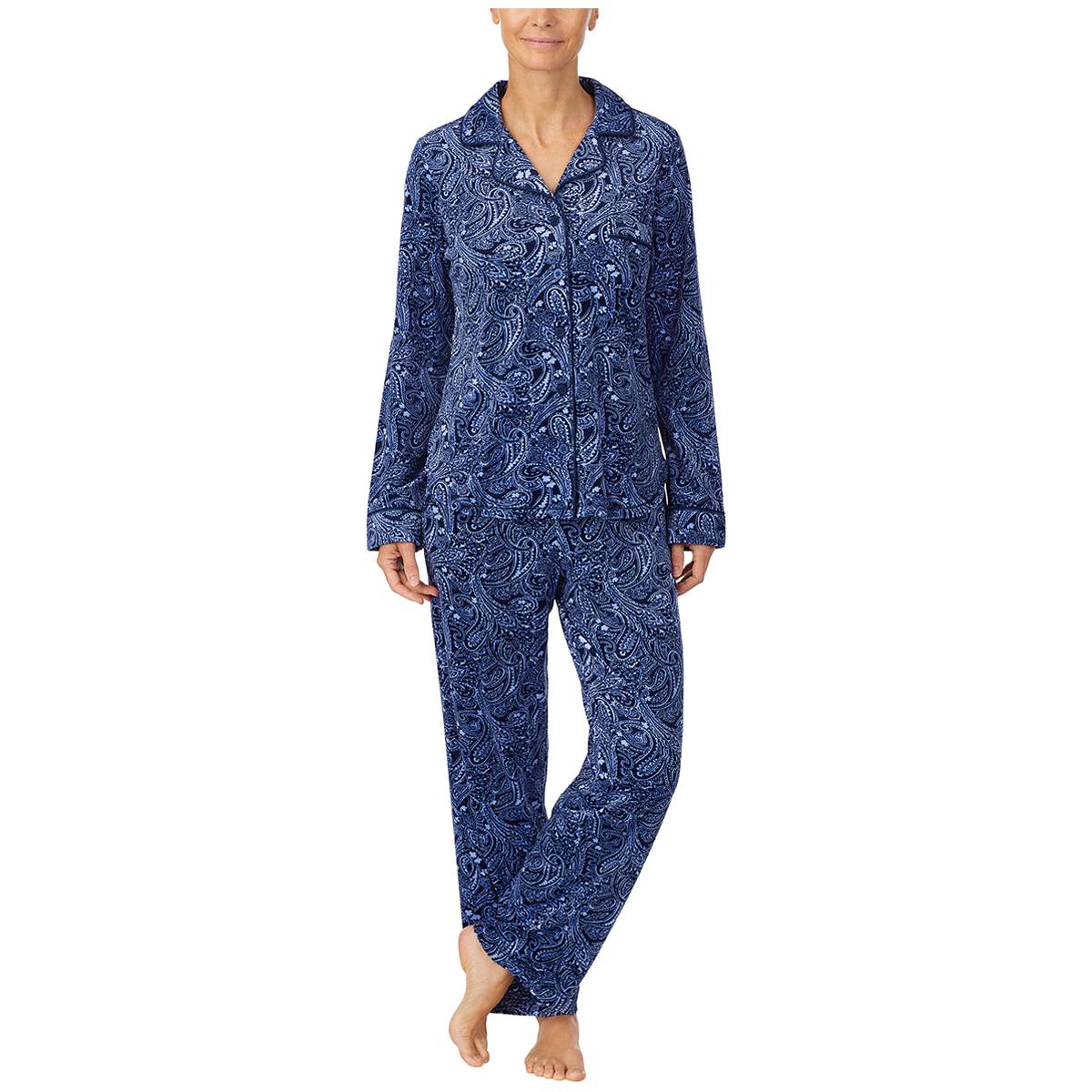 Carole Hochman Women's 2 Piece PJ Set - Blue Print