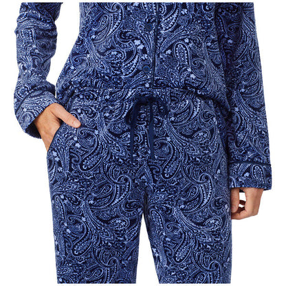 Carole Hochman Women's 2 Piece PJ Set - Blue Print