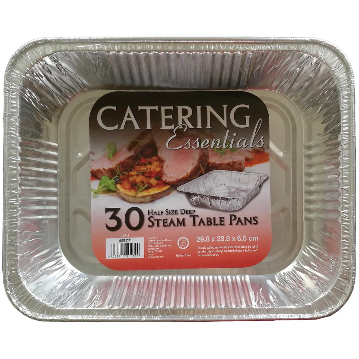 Catering Essentials Disposable Aluminium Pans 30 Pack