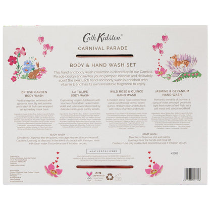 Cath Kidston Hand and Body Wash Set 4 x 500ml