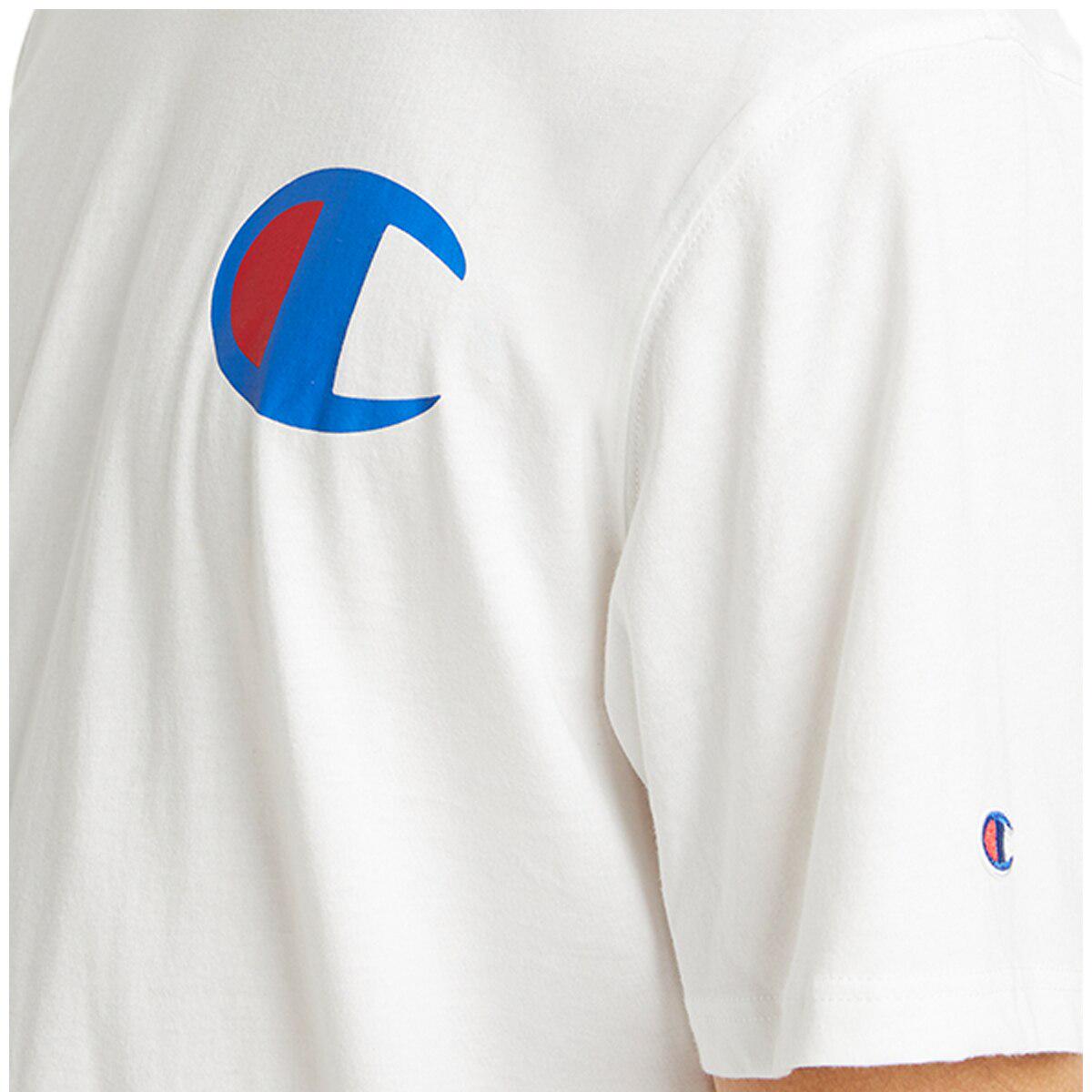 Champion Men's C Logo Tee White