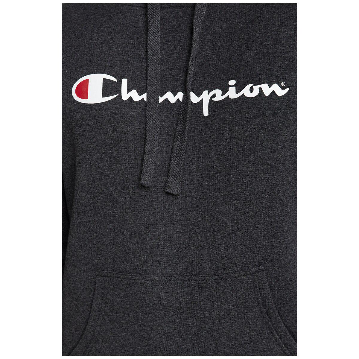 Champion Men's Script Hoodie Heather Granite