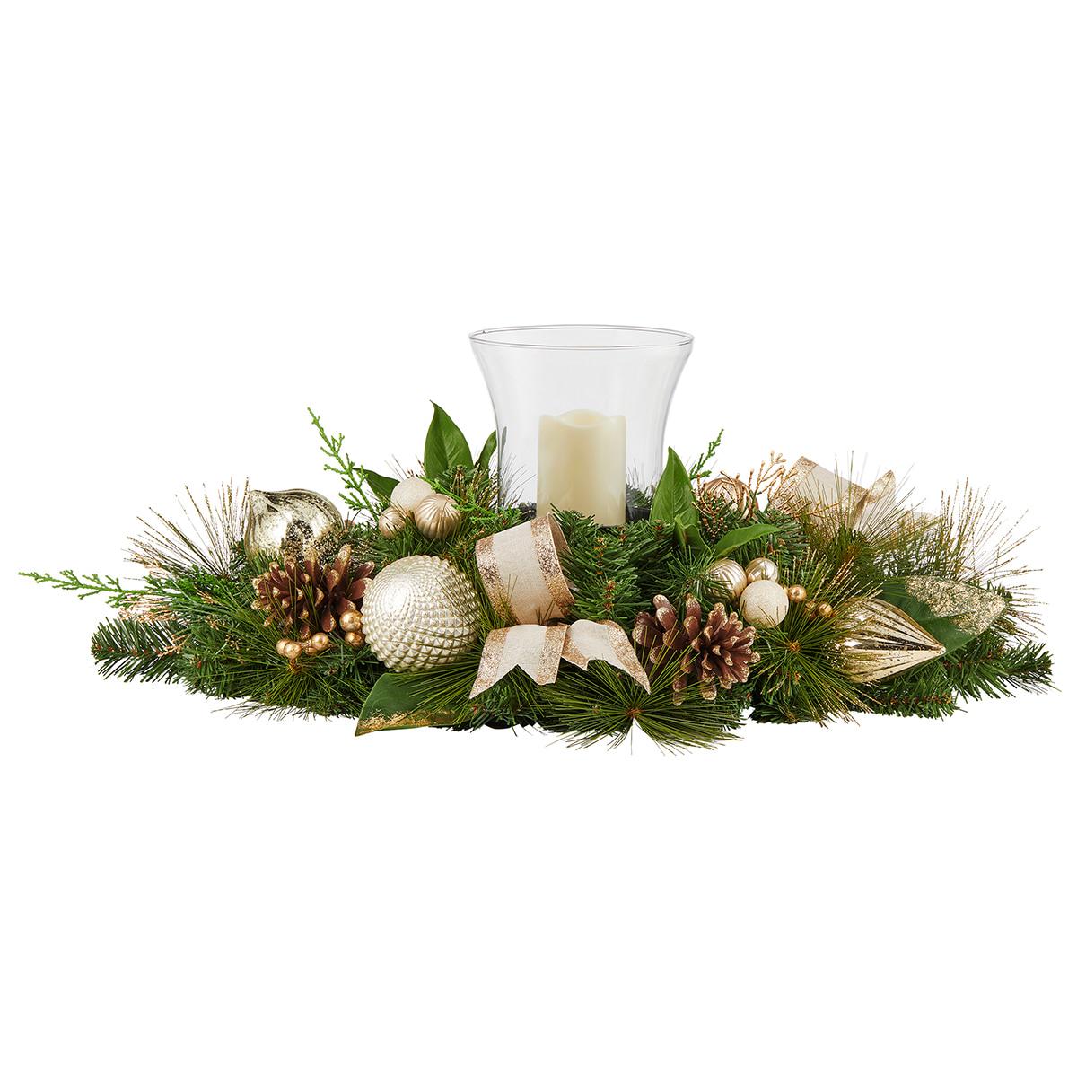 Christmas LED Gold Candle Centrepiece 81.28cm