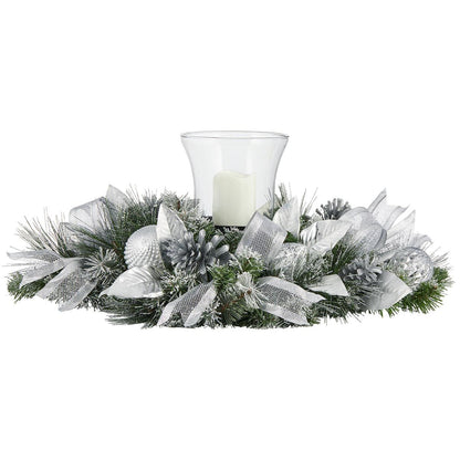 Christmas LED Silver Candle Centrepiece 81.28cm