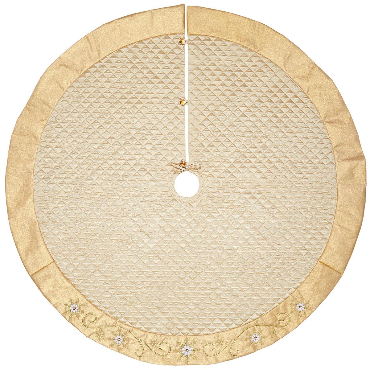 Christmas Tree Skirt 167.64cm Red Light Bulbs