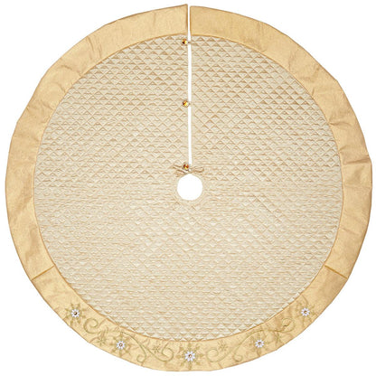 Christmas Tree Skirt 167.64cm Red Light Bulbs