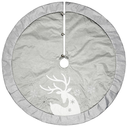 Christmas Tree Skirt 167.64cm Red Light Bulbs