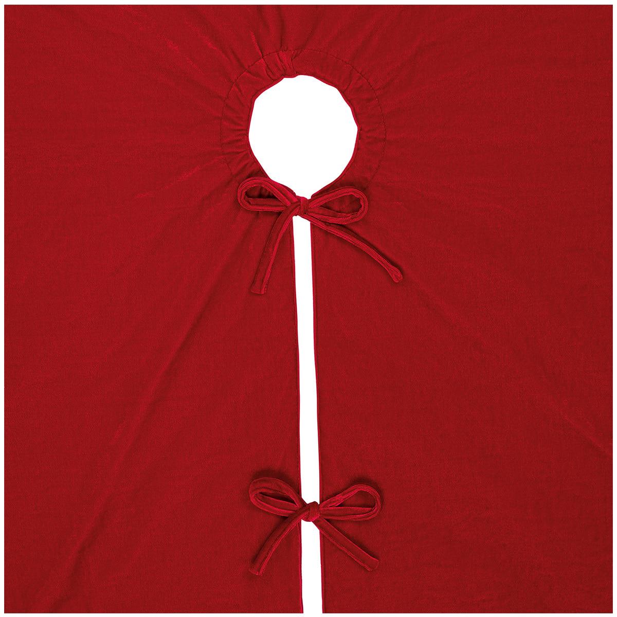 Christmas Tree Skirt 167.64cm Red Light Bulbs