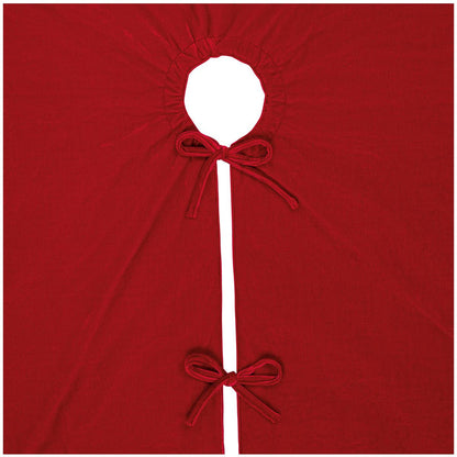 Christmas Tree Skirt 167.64cm Red Light Bulbs