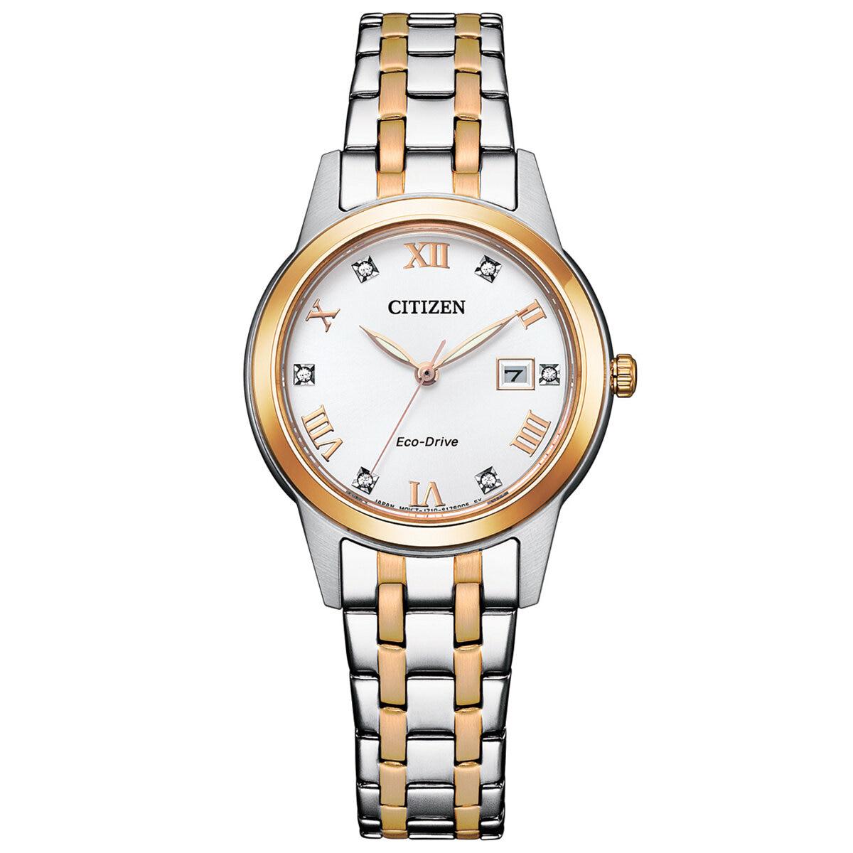 Citizen Women's Two Tone Eco-Drive Dress Watch FE1246-85A