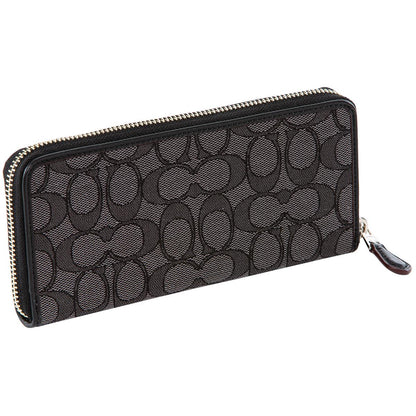 Coach Slim Accordion Signature Jacquard Wallet