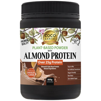 Coco Earth Almond Protein Chocolate Flavour 800g