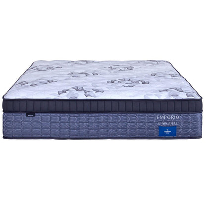 Comfort Sleep Emporio Charlotte King Mattress with Luna Floating Base Manisa Marble