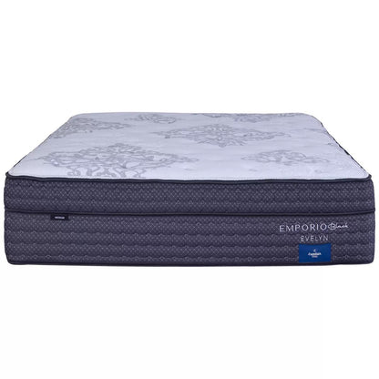 Comfort Sleep Emporio Black Evelyn King Mattress with Luna Floating Base Lovely Ecru