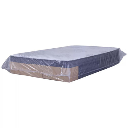 Comfort Sleep Emporio Black Evelyn Queen Mattress with Luna Floating Base Lovely Cement