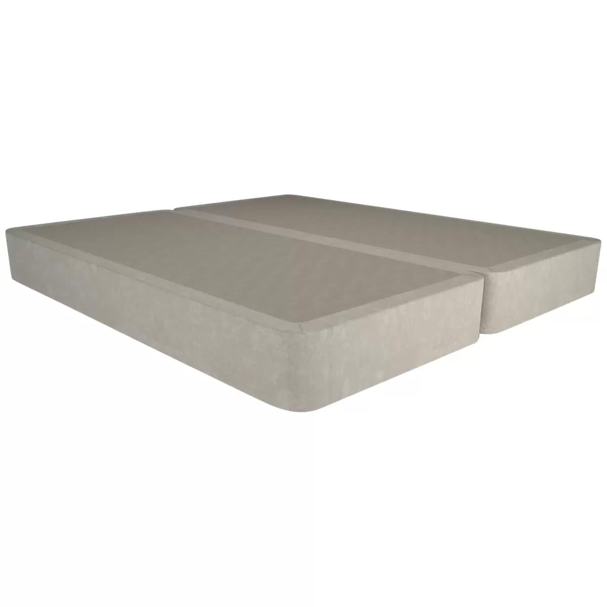 Comfort Sleep Emporio Black Evelyn King Mattress with Luna Floating Base Lovely Ecru