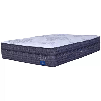 Comfort Sleep Emporio Black Evelyn King Mattress with Luna Floating Base Manisa Licorise