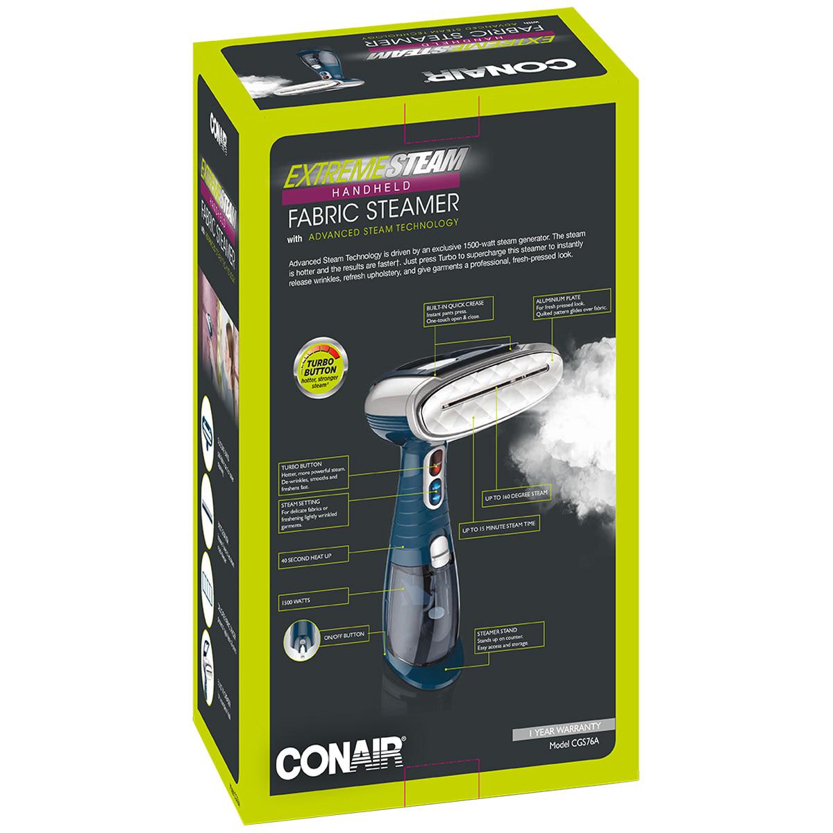Conair ExtremeSteam Handheld Fabric Steamer Blue CGS76A