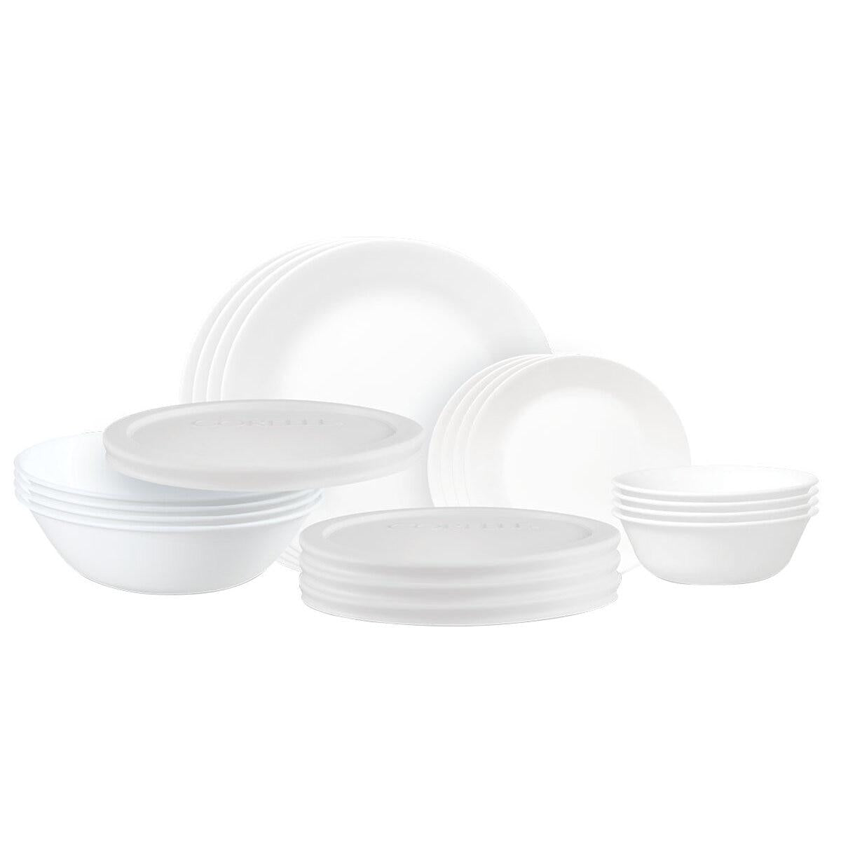 Corelle Classic White Dinnerware Set 20 Piece