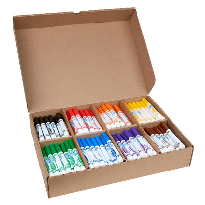Crayola Classic Washable Coloured Markers Classpack 200 Count
