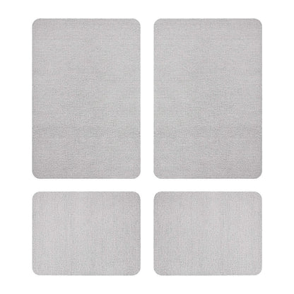 Creative Home Ideas Multi-Purpose Kitchen Mat Large And Small Pack 4 Piece Charcoal