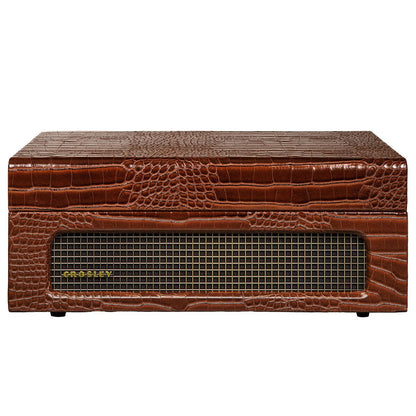 Crosley Voyager Portable Bluetooth Turntable Brown Croc CRIW8017B-BR4