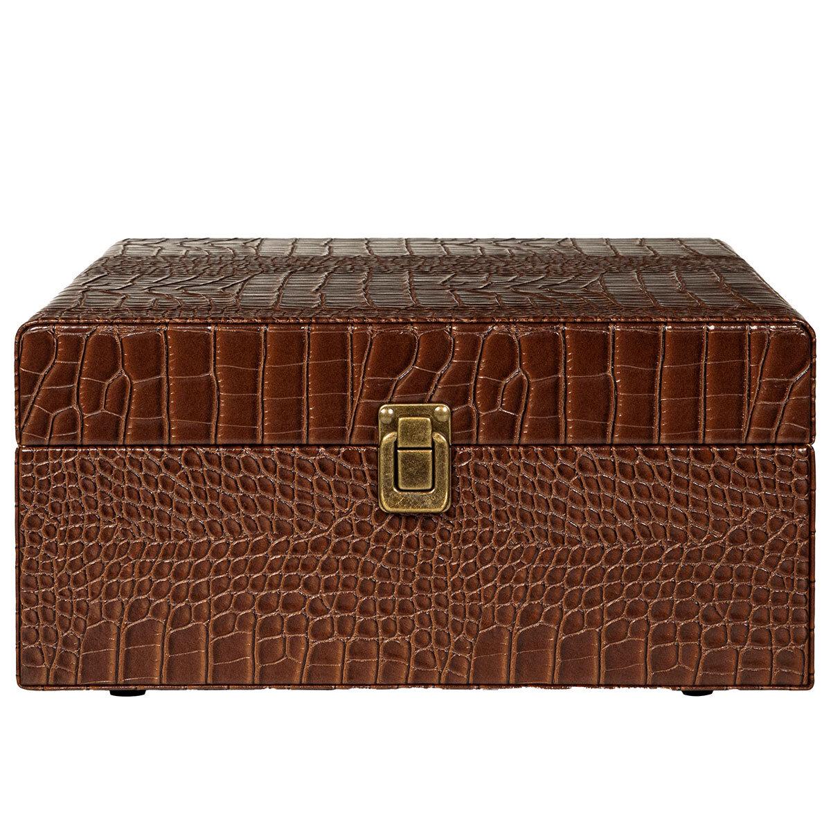 Crosley Voyager Portable Bluetooth Turntable Brown Croc CRIW8017B-BR4