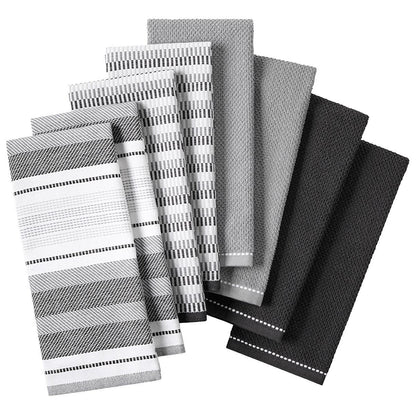 Culinary Classics Shelby Kitchen Towel 8 Pack Blue