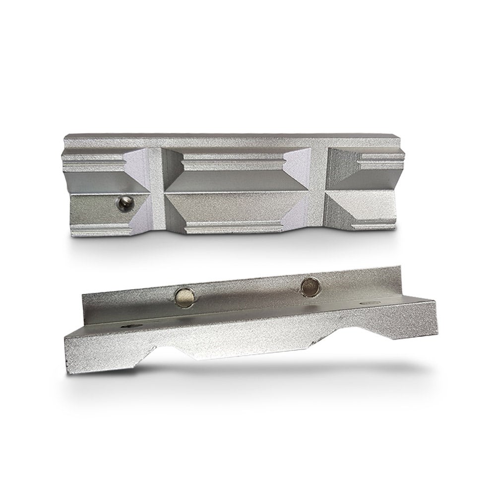 DAWN 100mm 4 Aluminium Soft Vice Jaws w Magnetic Multigrip Pair 33100