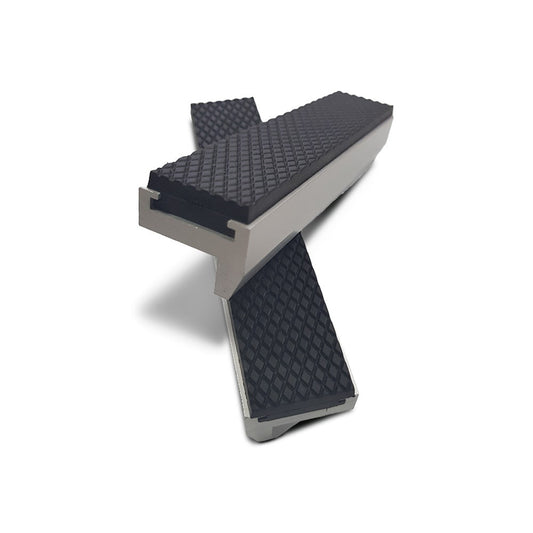 DAWN 125mm Aluminium Soft Vice Jaws - Magnetic w Rubber Inner Pair 32125