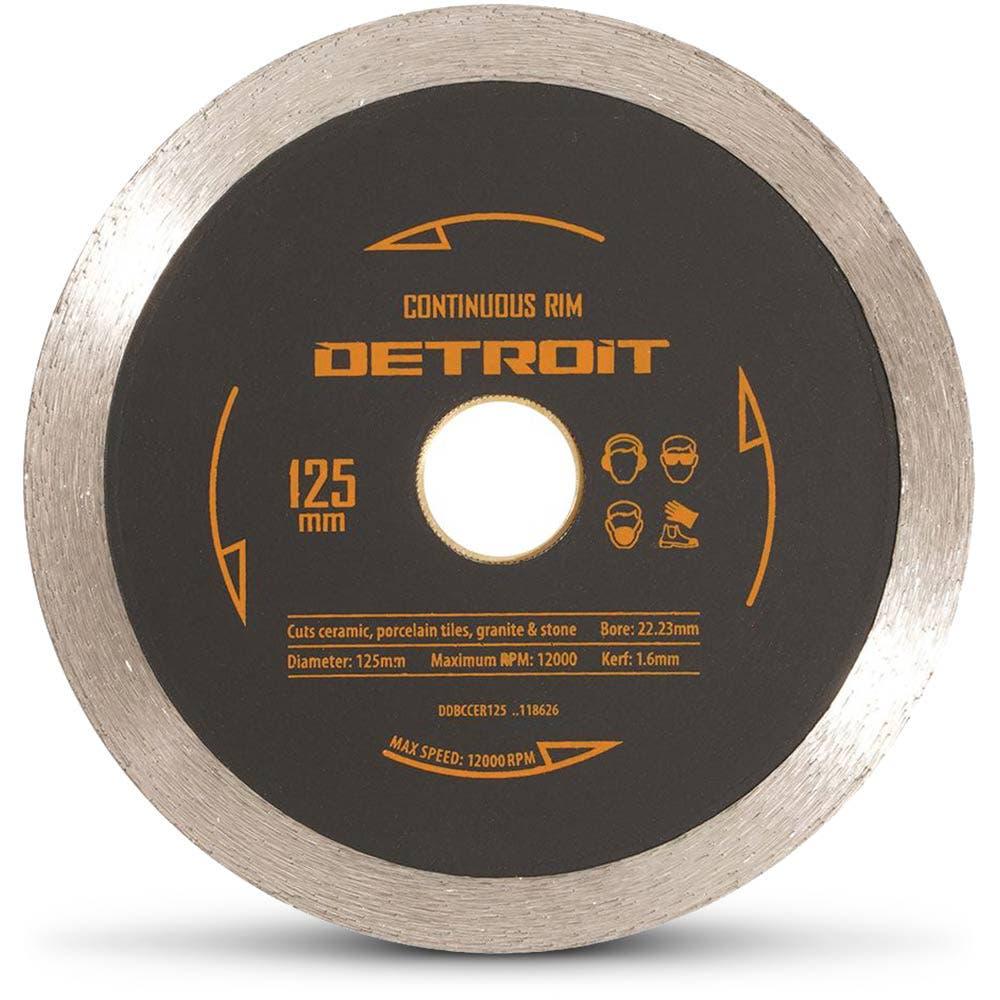 DETROIT 125mm Continuous Rim Diamond Blade for Ceramic Cutting