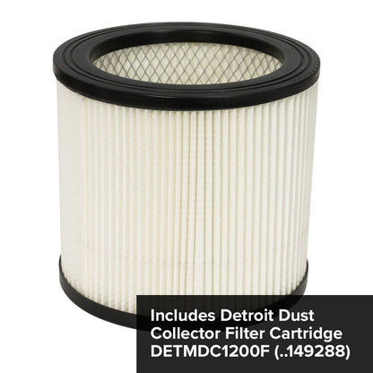 DETROIT MASTERS 1200W 50L Dust and Chip Collector DETMDC1200