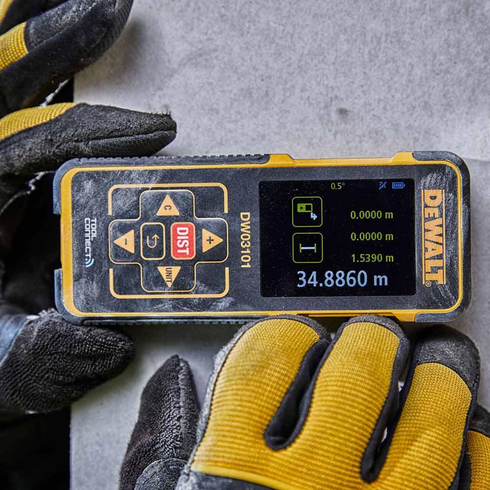 DEWALT 100m Tool Connect Laser Distance Measurer DW03101-XJ