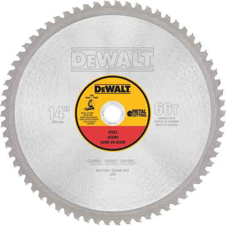 DEWALT 14 66T Heavy Gauge Ferrous Metal Cutting Saw Blade DWA7747