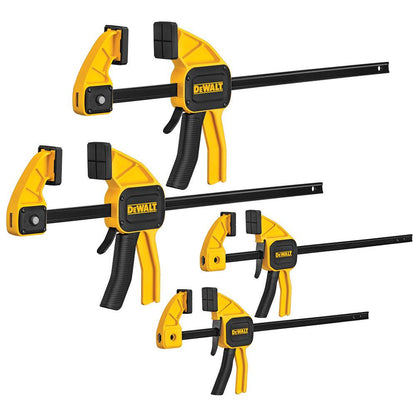 DEWALT 150 300mm Medium and Large Trigger Clamp - 4 Pack DWHT83196
