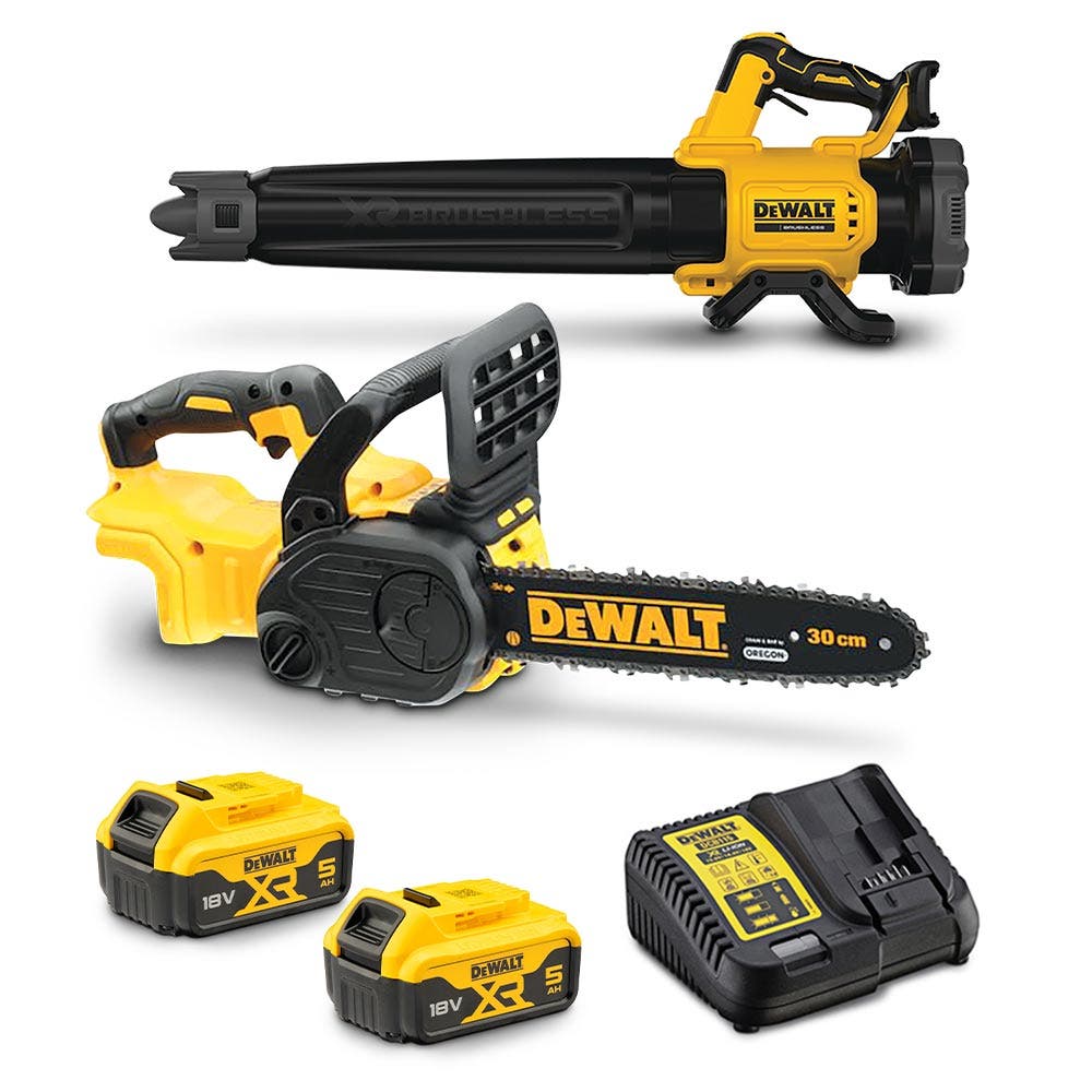 DEWALT 18V Brushless 2 Piece 2 x 5.0Ah Combo Kit DCZ243P2-XE
